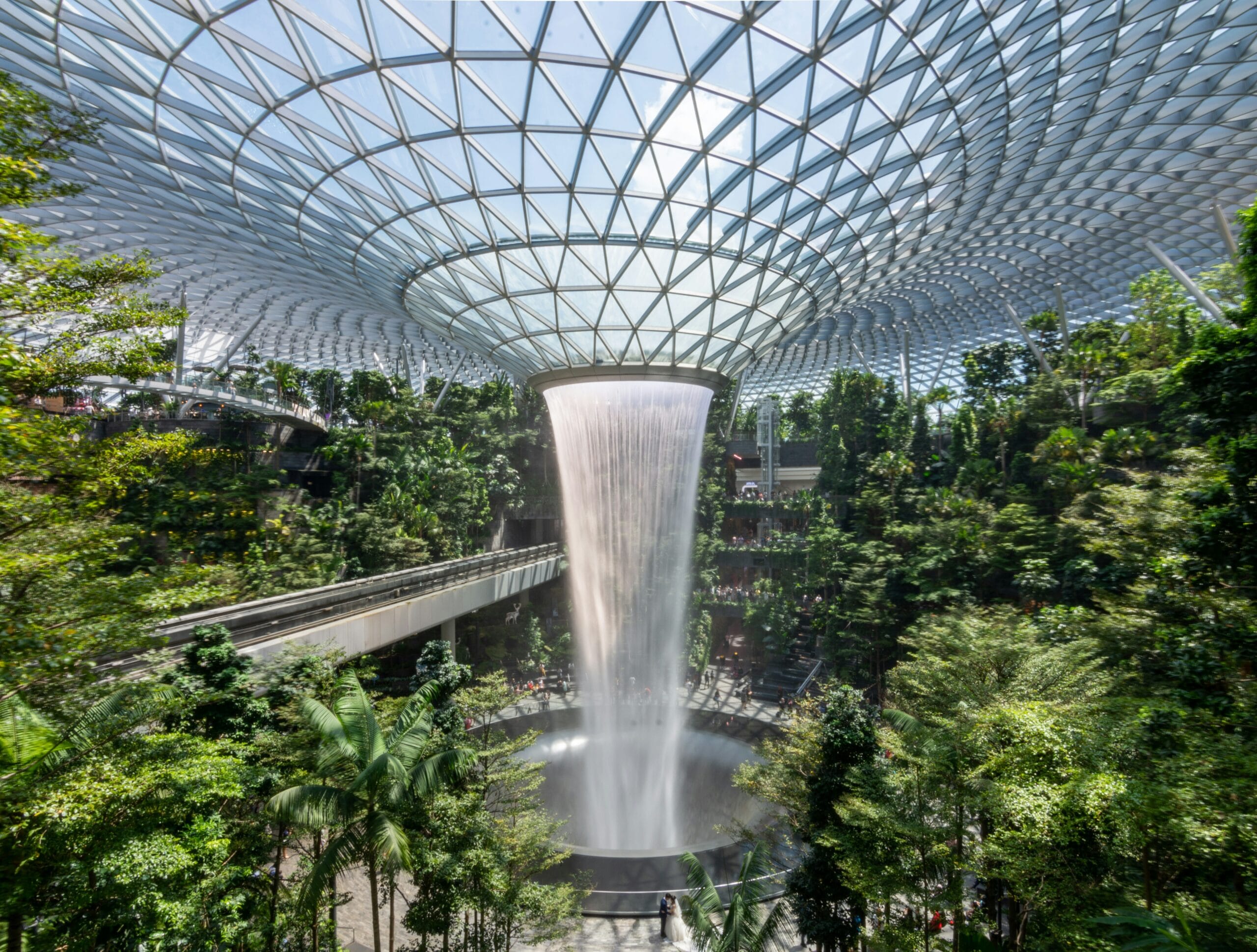 Jewel Changi rain vortex